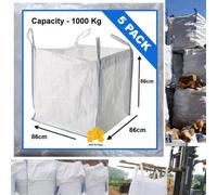 5X Fibc New Bulk Bags 1 Tonne Ton Builders Garden Waste Jumbo Storage Sack