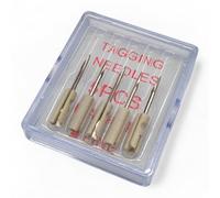 5X Fine Tagging Gun Needles - Replacement Pins for Mark II Fine Fabric Tag Guns - Steel Needles with Plastic Shank - for Silk, Satin & Lightweight Fabrics - Fine Gauge Only