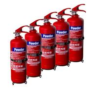 5x FireShield 2kg ABC Dry Powder Fire Extinguisher, Cars, HGVs, Homes, Pack of 5