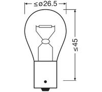 5x ✅Fits OSRAM 7511 BULB P21W 24V BA15S ⭐UK Seller⭐