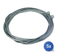 5X Front And Rear Brake Cable Pair For Sports Bike 80Cm - 178Cm