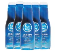 5X Fun Time Original Stimulating Lube 75ml Water Based Personal Lubricant Gel Non Sticky Body Safe Chemical Free Intimate Moisturising Gel Latex Toy Compatible