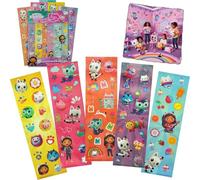 5X Gabby’s Dollhouse Sticker Sheets for Kids | 100 Waterproof Vinyl Reusable Stickers | Self-Adhesive Craft Decals for Scrapbooking, Notebooks, Party Favours, Laptops, Bottles & Christmas Gifts
