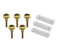 5x Gold Copper Clarinet Saxophone Sax Neck Tightening Screws Soprano Alto Tenor & 3Pcs Trumpet Piston Valve Spring