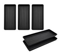 5X Grow Bag Tray Heavy Duty Plant Trays for Seedlings Pots & Grow Bags Waterproof Seed Tray Drip Tray for Indoor & Outdoor Gardening Greenhouse Reusable Growbag Planting 100 x 40 Reusable Tray
