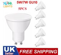 ALUSSO 5W GU10 LED Bulbs Warm White 3000K, 400lm Brightness, 120° Wide Beam Angle, Pack of 4, Non-Dimmable, Ideal for Kitchen & Bedroom & More