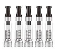 5X H2 Cartridges - New & Improved CE4 Clearomiser (Clearomizer), Fits eGo Threading Batteries, Spring Loaded Connector, Easy Top Fill, No Liquid, No Nicotine