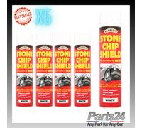 5x Hammerite Stone Chip Shield White 600ml Moisture Rust Protection Spray Paint