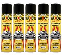 5x Hammerite Waxoyl Black Aerosol 400ml Rust Proofing