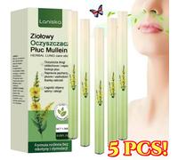 5X Herbal Diffuser Pen with Extracts Mullein Thyme Mint for Lung-Health & Fresh Air