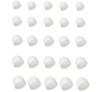 5X HEX NUT Cover Cap M4 to M30 Protection Bolt Round Hexagon Dome White Screw Head CAR Plastic (M5 / Hex 8mm)