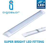 5x High Lumen 5ft Batten LED Wide Tube Light Ceiling Light Fitting Daylight Lamp