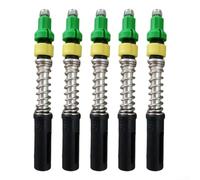 5x Hiking Pole Lock 14mm Plastic Steel for durable Green 5x Hiking | Shock-absorbing spring, reduces for impact, 12mm tube fit, plastic steel mix, green finish