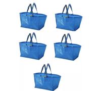 5x IKEA FRAKTA Large Shopping Laundry Storage Garden Plastic Carrier Bags 71L