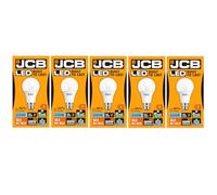 5X JCB 15w LED GLS Light Bulb BC / B22 Matt 6500k Daylight 1560lm (S10997)