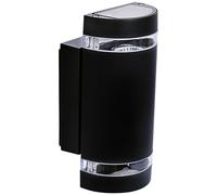 5x Kanlux Half Round Black Outdoor Wall Light DieCast Aluminium Up Down Washer