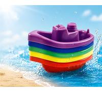 5x Kids Childrens Baby Stackable Bathtime Boats Floating Water Tub Toys Fun Play