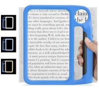 5x Large Handheld Magnifying Glass for Reading Usb Rechargeable, Lightweight Portable Book Magnifier With Light 48 Leds for Elderly Visually Impaired Newspaper, Rectangular Full Page Magnifier