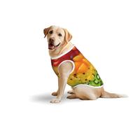 5X-Large Pets Cotton Vest - Soft Lightweight T-Shirts,Fresh Fruit Print Sleeveless Tank Top Clothes for Medium Large Dogs
