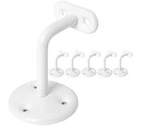 5X Large White Handrail Brackets, Staircase/Bannister Hand Rail Support Holds