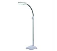 5X LED Magnifying Glass Floor Lamp - Base Adjustable Swivel Arm Reading Magnifier Light with Gooseneck - for Salon,Beauty, Manicure,Professional Tasks,Crafts Aqiong