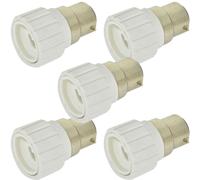 5x Light Bulb Adapter B22 Bayonet Male To Mini GU10 Socket Converter Cap 60W LED