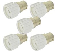 5x Light Bulb Adapter B22 Bayonet Male To Mini GU10 Socket Converter Cap 60W LED