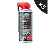 5x Liqui Moly Performance Racing Chain Lube Spray Motorcycle Lubricant 400ml