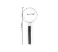 5X Magnification Handheld Magnifier with 60/90mm Optical Glass Lens for Reading and Inspection, Suitable for Elderly and Children(60MM)