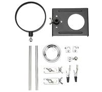 5X Magnifier Soldering Station with Clamp, Foldable Adjustable Helping Hands Magnifier, Optical Lens Magnifying Glass for Maintenance, Ergonomic Design with Stable Base for Electro