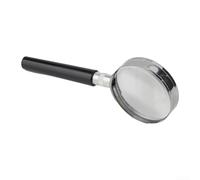 5X Magnifying Glass for Handheld Use with Metal Handle and Optical Glass Lens, Designed for Precise Viewing of Small Details and Texts, Portable and Lightweight 60/90mm (60mm)