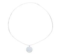 5X Magnifying Glass Necklace Pendant - Portable Reading Loupe with Chain | Zinc Alloy 5x Lens Necklace Magnifier For Reading, Jewelry Inspection, Watch Repair & Crafts (Silver)