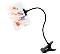 5X Magnifying Glass with Clip Adjustable Flexible Gooseneck Reading Magnifier 15x9cm Large Page Hands Free Magnifier, Clip on Magnifying Glass Easy Install Easy to Use for Reading Books Crafts