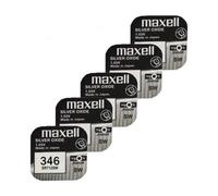 5x Maxell 346 SR712SW 1.55V Silver Oxide Watch Batteries Made in Japan