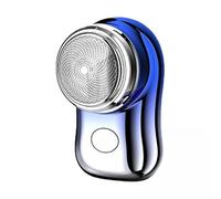 5X Mini Electric Precision Trimmer Beard Shaving Machine, Compact USB Charging Travel Beard Trimmer for Men, Portable Face Hair Removal Tool for Camping