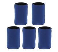 5x Neoprene Cooling Beer Drinks Bottle Tin Can Cooler Sleeve Holder Blue