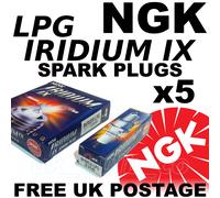 5x NGK IRIDIUM IX LPG SPARK PLUGS VOLVO S60 2.3 lt T5 00> No. 3356