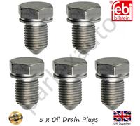 5x Oil Sump Drain Plug N90813201 For Audi A1 A2 A3 A4 A5 A6 Q3 Q5 Q7 Seat skoda