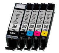 Canon PGI-550/CLI-551 PGBK/C/M/Y/BK/GY 6 Ink Cartridge Multipack