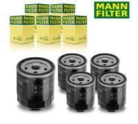 5x Original Mann Filter Oil for Audi A2 VW Bora Golf Polo Vento Seat Skoda