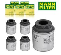 5X Original Mann Filter Oil for Audi A3 VW Polo Golf Seat Skoda 1.2 1.4 TSI