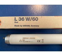 5x OSRAM Lumilux Fluorescent Tube Light Red 36W 120cm T8 EEK : G (Spektrum to A [EEK: G]