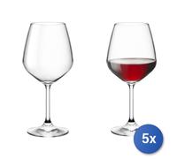 5X Packs 2 Glass Goblets Restaurant Red Wine Cl 57 Transparent Bormioli