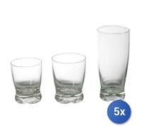 5X Packs 3 Glasses In Glass Madison Wine Cl 19.5 Transparent Bormioli