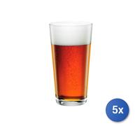 5X Packs 3 Glasses In Glass Sestriere Pint Cl 58 Transparent Bormioli