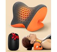 5X Pain Relief Neck Massager with Heat, Graphene-Infused Instant Heating Neck Stretcher for TMJ Migraine, Smart Control Cervical Traction Device Pillow for Heat Therapy, Christmas Gifts for Women Men