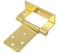 5X Pairs of Large Brass Cranked 50mm / 2" Flush Hinges - Offset Cabinet/Cupboard Door