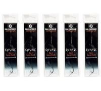 5X PALLATRAX GRIPZ Ready Tied Hair Rigs Curve Shank Carp Fishing Braid Fluoro (Braid, 8)