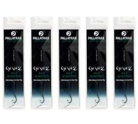 5X PALLATRAX GRIPZ Ready Tied Hair Rigs Straight Point Carp Fishing Braid Fluoro (Steamlink, 8)