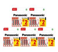 5X Panasonic Aaa Zinc Batteries - Pack Of 10 (50 Batteries In Total)